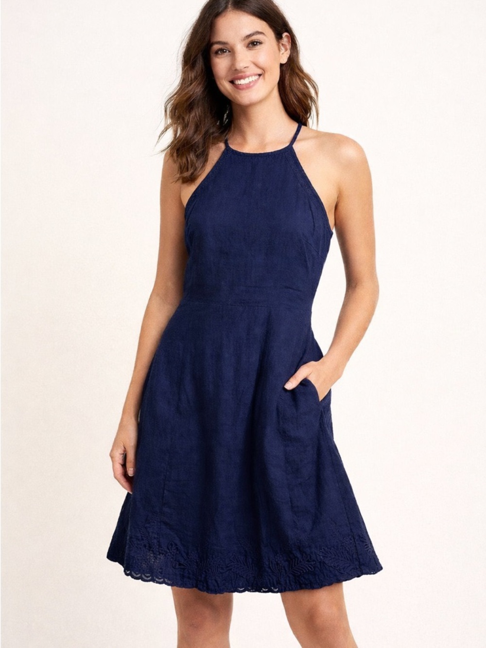 GAP Dark Blue Halter Mini Dress